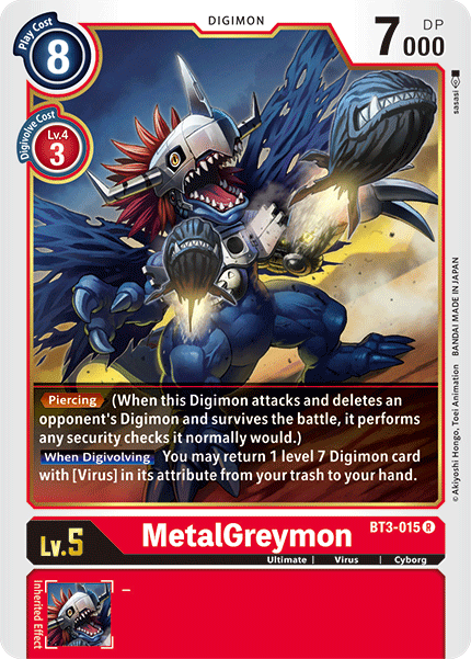 MetalGreymon [BT3-015] [Release Special Booster Ver.1.5] | Tables and Towers