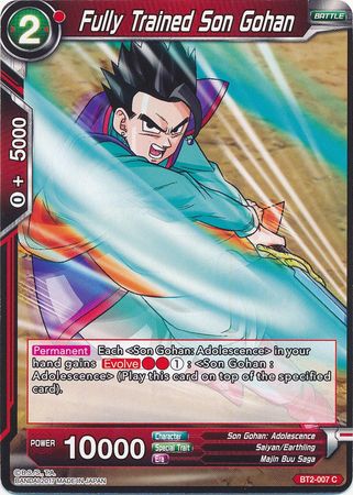 Fully Trained Son Gohan (BT2-007) [Union Force] | Tables and Towers