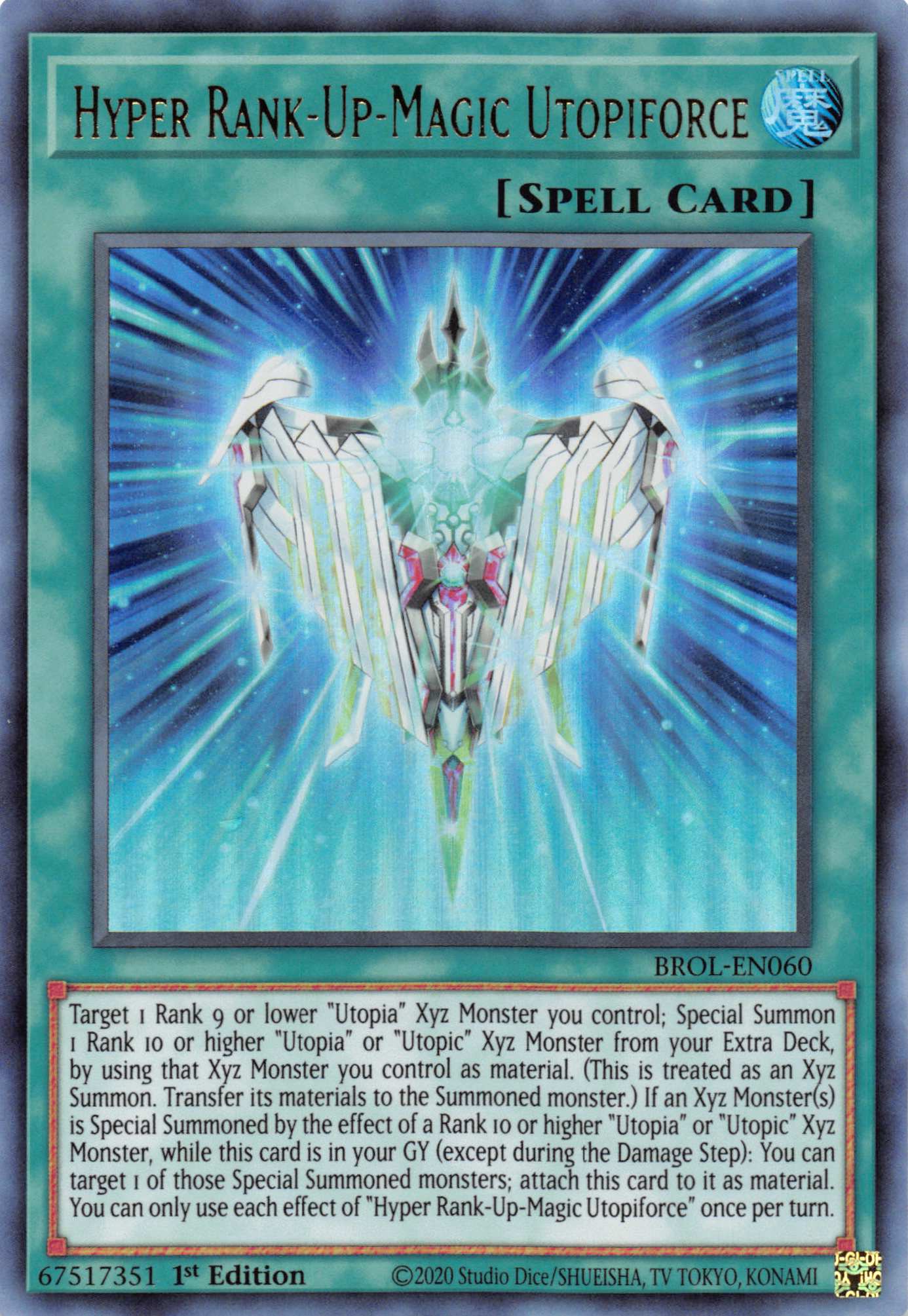 Hyper Rank-Up-Magic Utopiforce [BROL-EN060] Ultra Rare | Tables and Towers