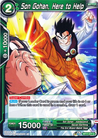 Son Gohan, Here to Help (BT11-077) [Vermilion Bloodline] | Tables and Towers