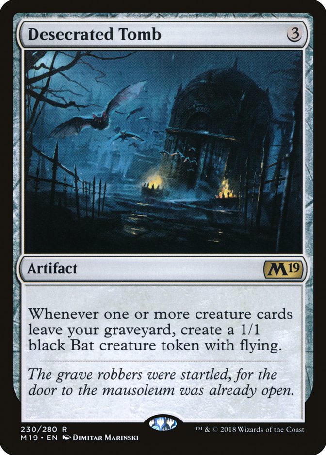 Desecrated Tomb [Core Set 2019] | Tables and Towers