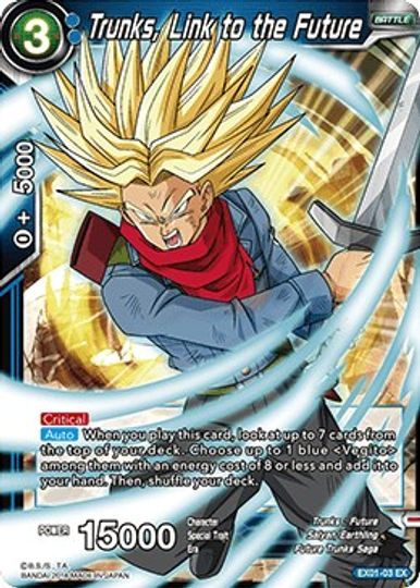 Trunks, Link to the Future (EX01-03) [Mighty Heroes] | Tables and Towers