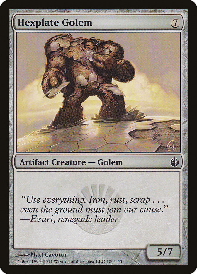 Hexplate Golem [Mirrodin Besieged] | Tables and Towers