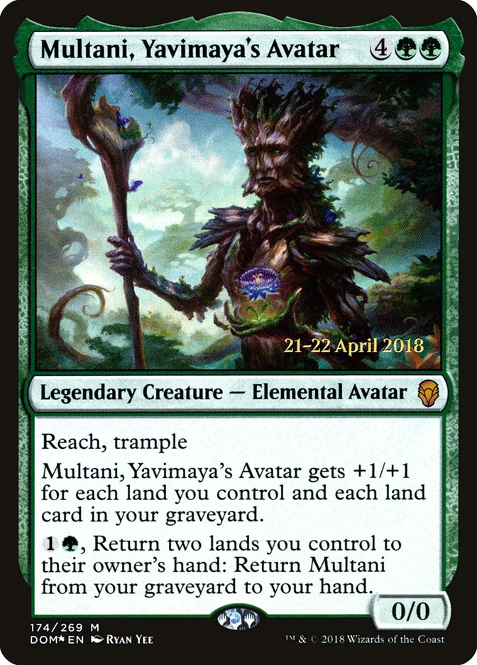 Multani, Yavimaya's Avatar [Dominaria Prerelease Promos] | Tables and Towers