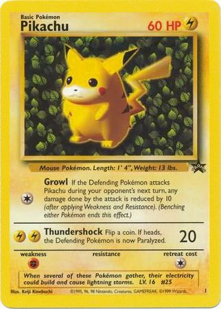 Pikachu (1) (Promo) [Wizards of the Coast: Black Star Promos] | Tables and Towers