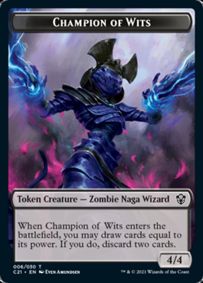 Eldrazi // Champion of Wits Double-Sided Token [Commander 2021 Tokens] | Tables and Towers