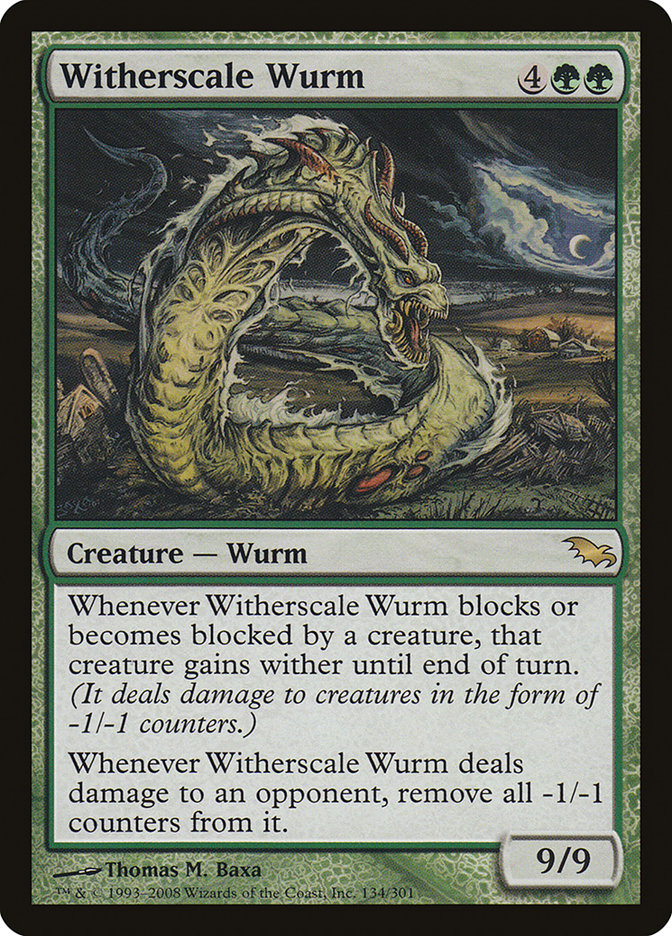 Witherscale Wurm [Shadowmoor] | Tables and Towers