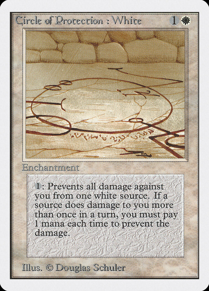 Circle of Protection: White [Unlimited Edition] | Tables and Towers