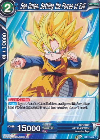 Son Goten, Battling the Forces of Evil (BT12-034) [Vicious Rejuvenation] | Tables and Towers