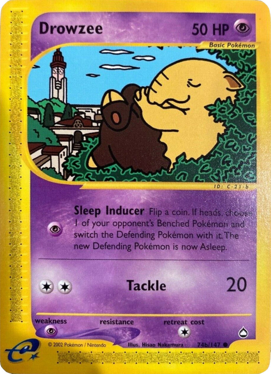 Drowzee (74b/147) [Aquapolis] | Tables and Towers