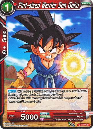 Pint-sized Warrior Son Goku (BT3-006) [Cross Worlds] | Tables and Towers