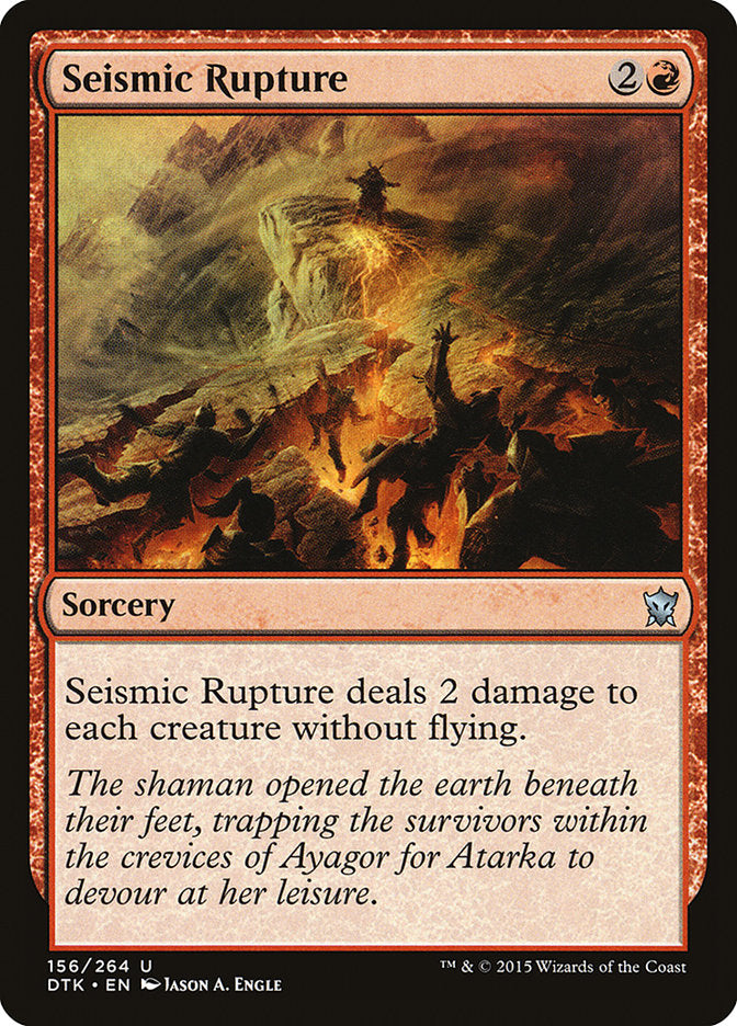 Seismic Rupture [Dragons of Tarkir] | Tables and Towers