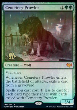 Cemetery Prowler [Innistrad: Crimson Vow Prerelease Promos] | Tables and Towers