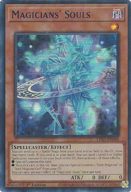 Magicians' Souls (Blue) [LDS3-EN088] Ultra Rare | Tables and Towers