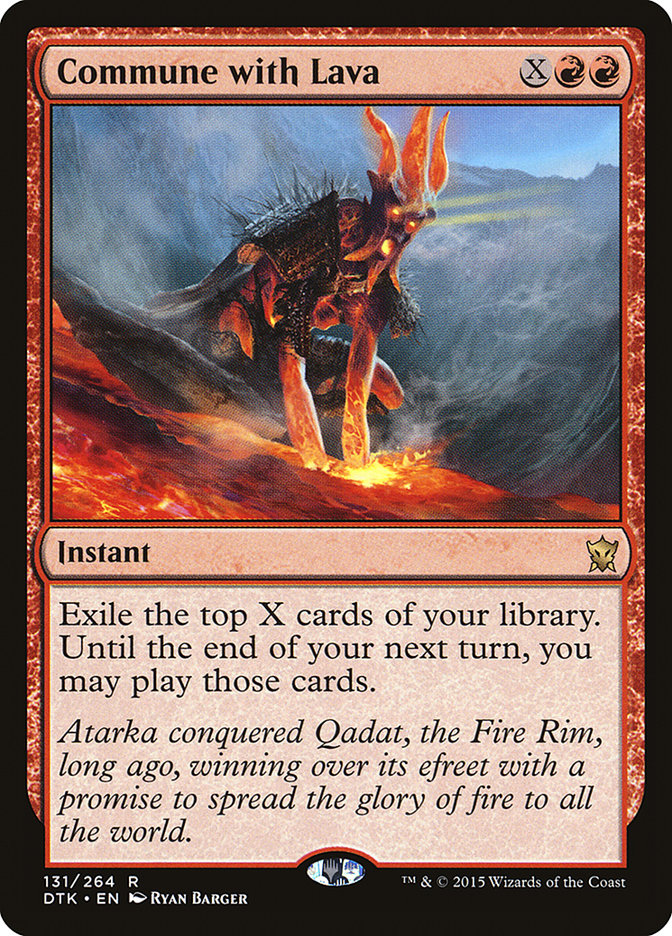 Commune with Lava [Dragons of Tarkir] | Tables and Towers