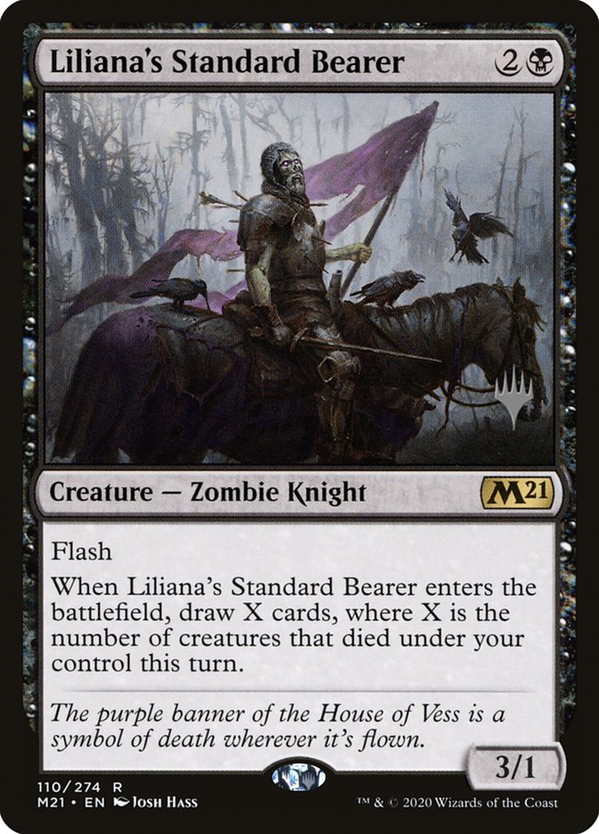 Liliana's Standard Bearer (Promo Pack) [Core Set 2021 Promos] | Tables and Towers