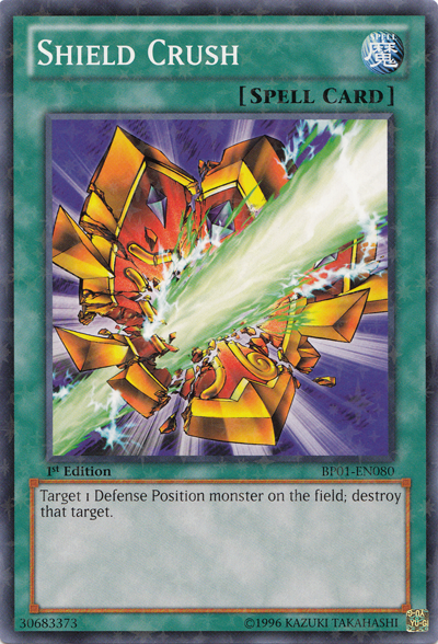 Shield Crush [BP01-EN080] Starfoil Rare | Tables and Towers