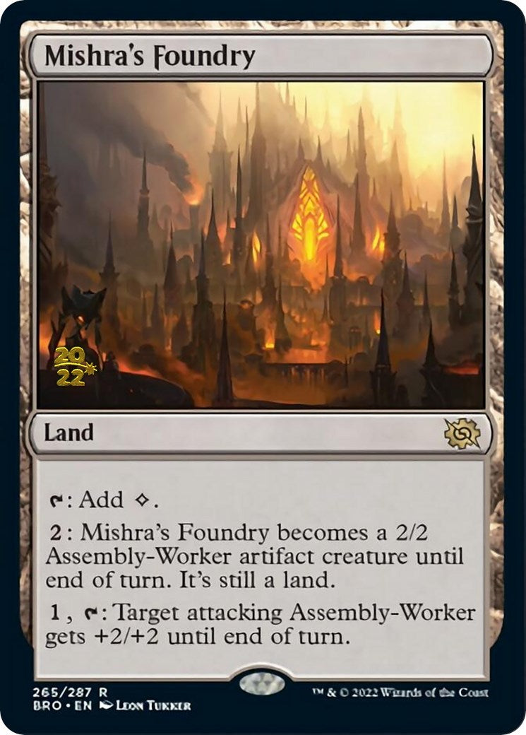 Mishra's Foundry [The Brothers' War Prerelease Promos] | Tables and Towers