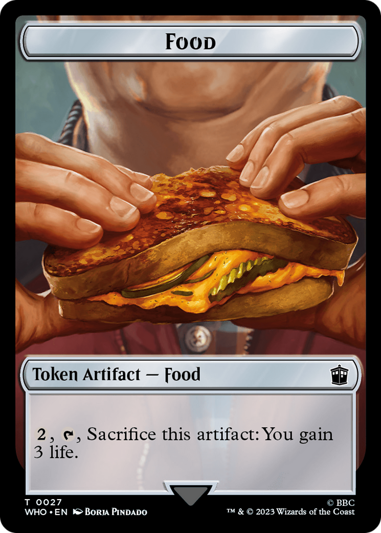 Alien Warrior // Food (0027) Double-Sided Token [Doctor Who Tokens] | Tables and Towers