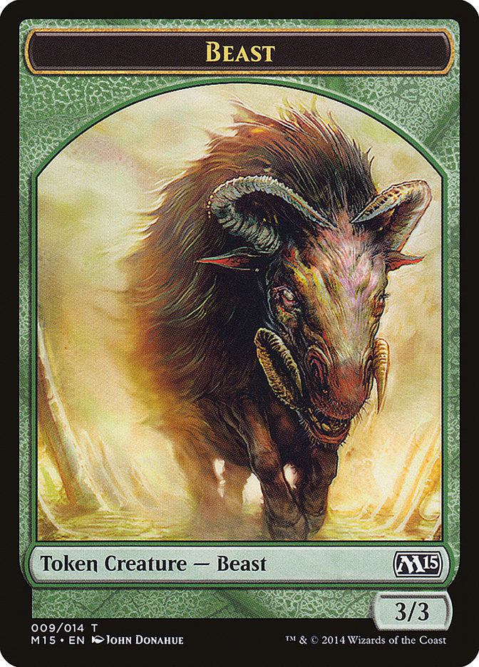 Beast Token (009/014) [Magic 2015 Tokens] | Tables and Towers