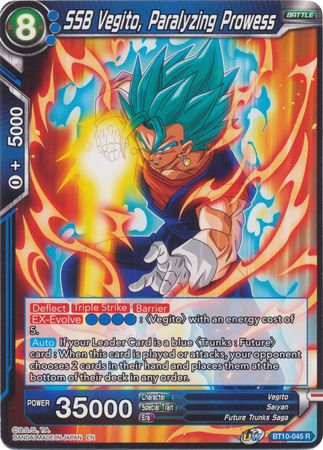 SSB Vegito, Paralyzing Prowess (BT10-045) [Rise of the Unison Warrior] | Tables and Towers