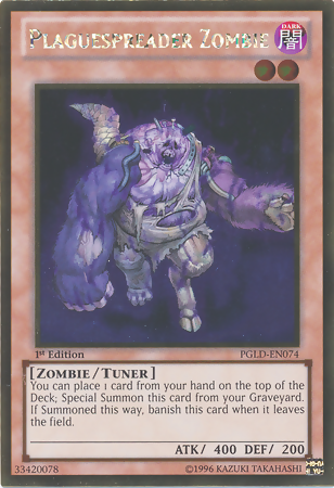 Plaguespreader Zombie [PGLD-EN074] Gold Rare | Tables and Towers