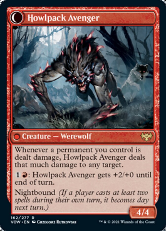 Ill-Tempered Loner // Howlpack Avenger [Innistrad: Crimson Vow] | Tables and Towers