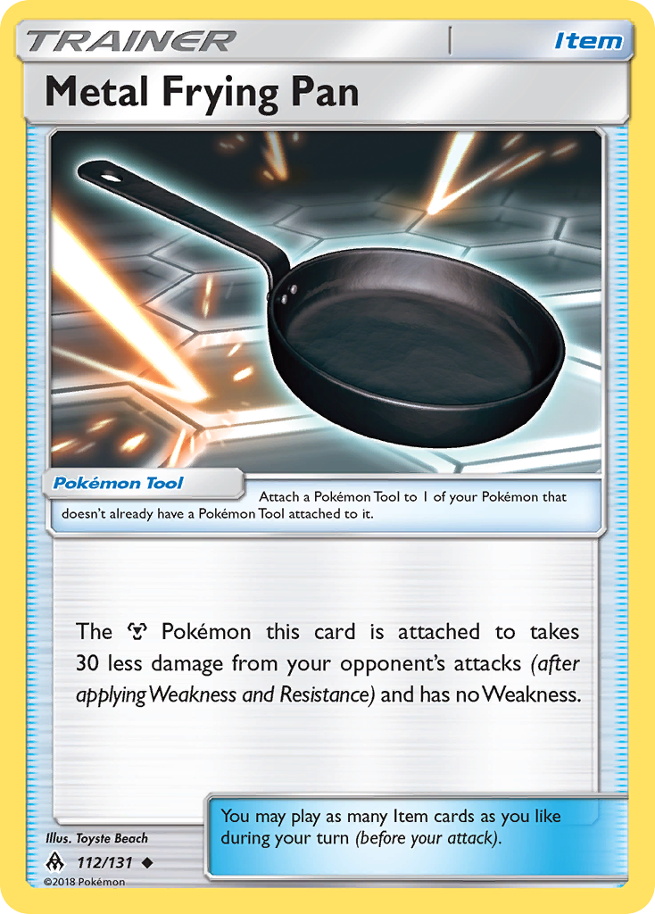 Metal Frying Pan (112/131) [Sun & Moon: Forbidden Light] | Tables and Towers