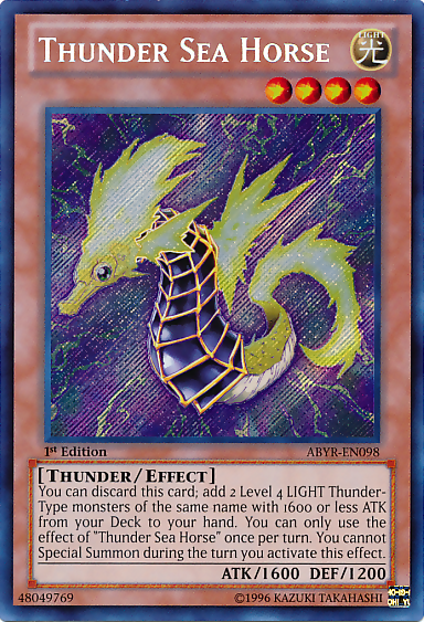 Thunder Sea Horse [ABYR-EN098] Secret Rare | Tables and Towers