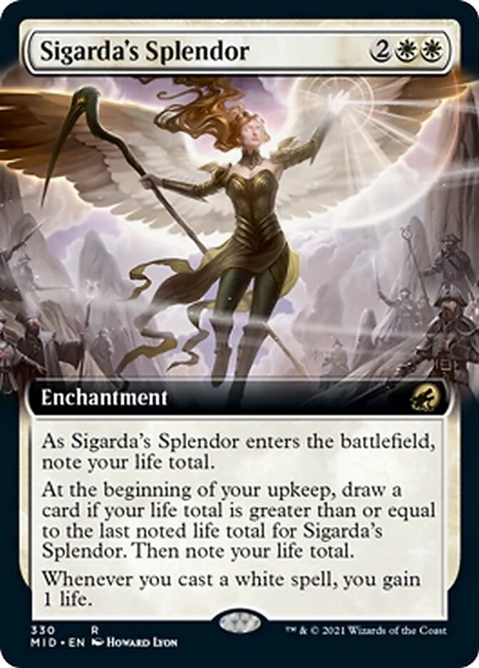 Sigarda's Splendor (Extended Art) [Innistrad: Midnight Hunt] | Tables and Towers