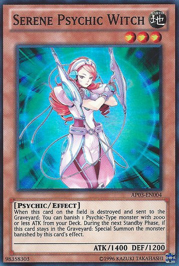 Serene Psychic Witch [AP03-EN004] Super Rare | Tables and Towers