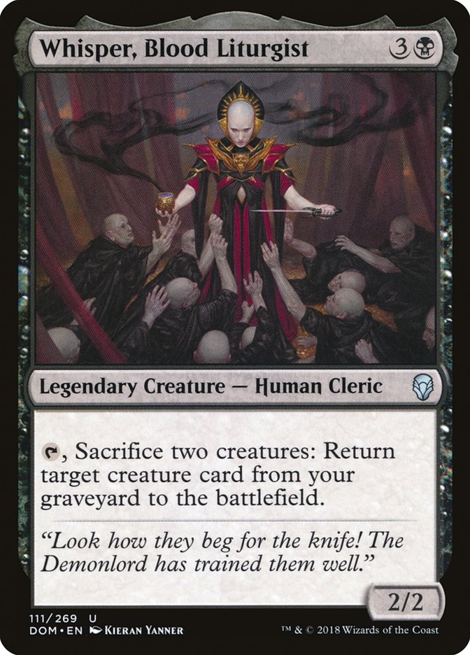 Whisper, Blood Liturgist [Dominaria] | Tables and Towers