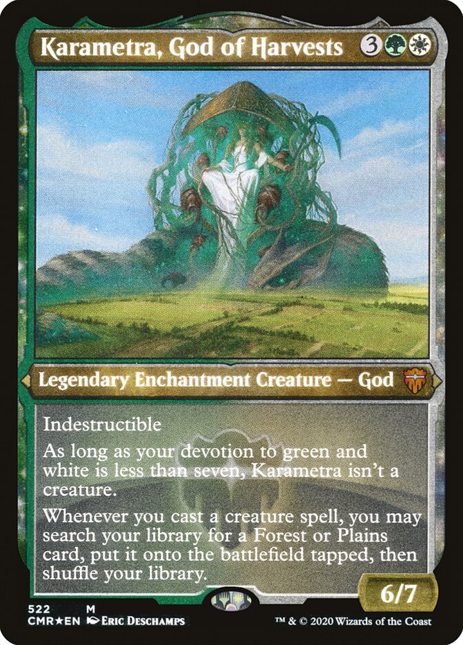 Karametra, God of Harvests (Etched) [Commander Legends] | Tables and Towers