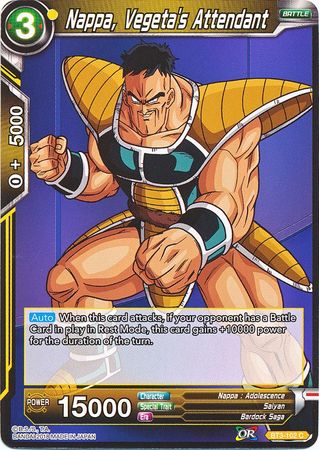 Nappa, Vegeta's Attendant (BT3-102) [Cross Worlds] | Tables and Towers