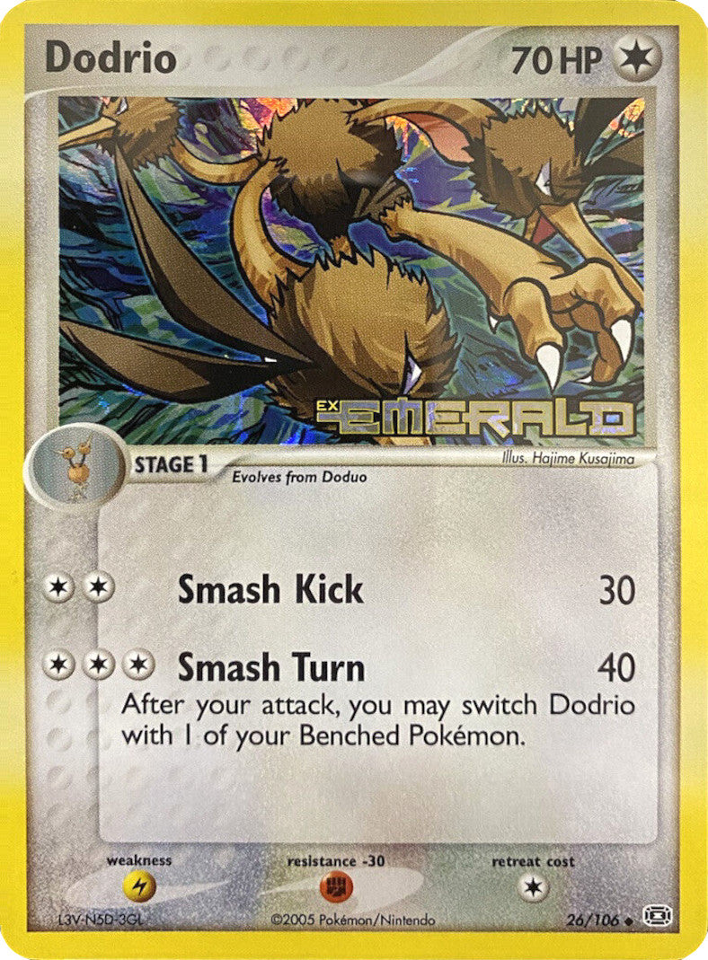 Dodrio (26/106) (Stamped) [EX: Emerald] | Tables and Towers