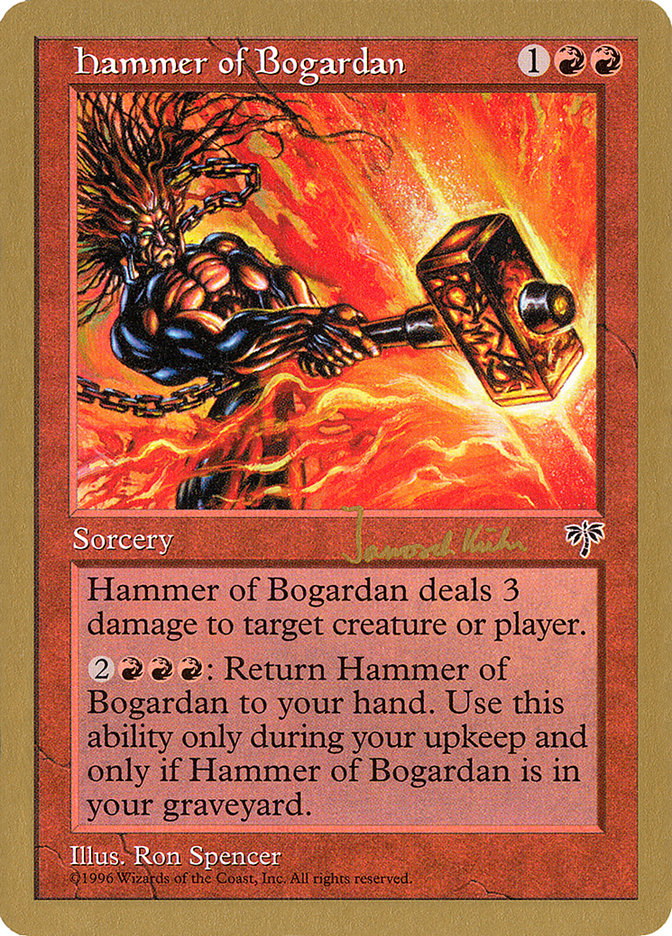 Hammer of Bogardan (Janosch Kuhn) [World Championship Decks 1997] | Tables and Towers