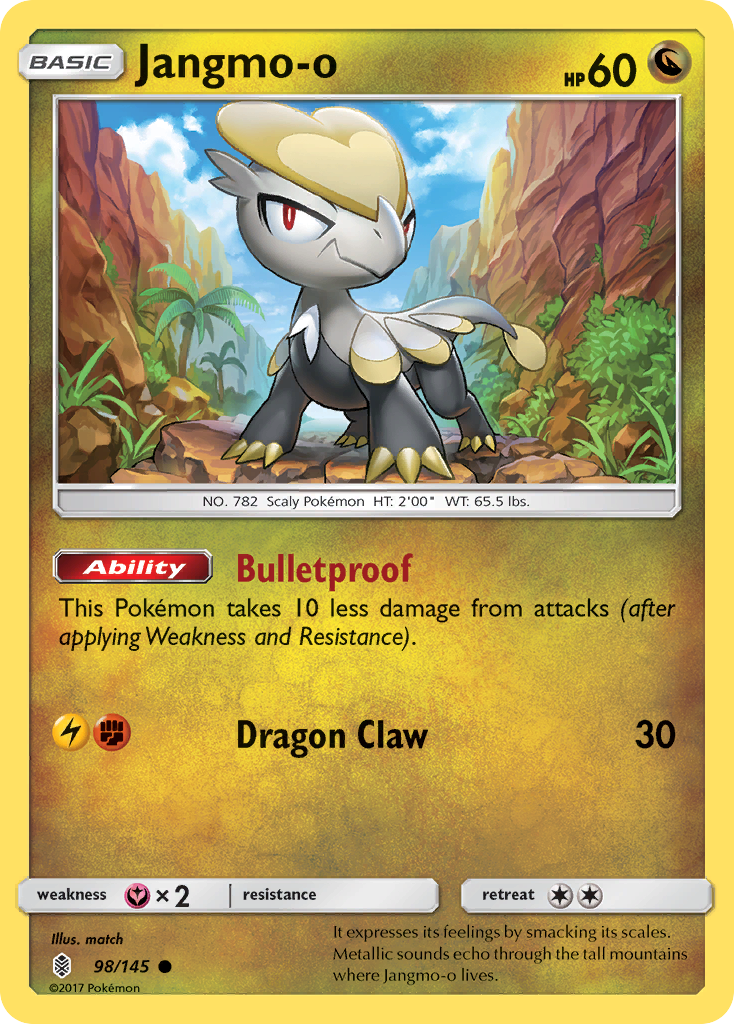 Jangmo-o (98/145) [Sun & Moon: Guardians Rising] | Tables and Towers