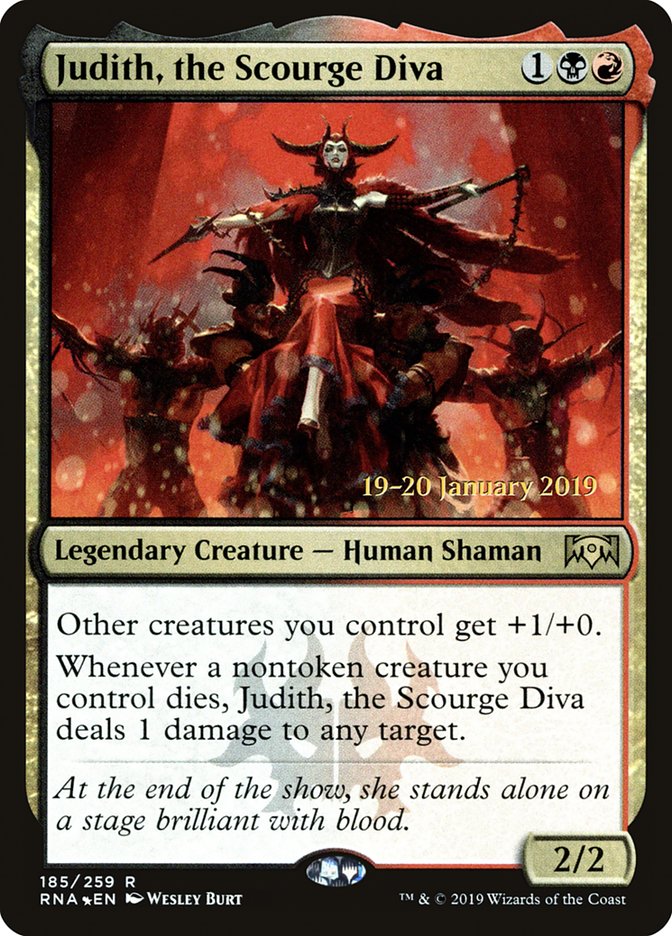 Judith, the Scourge Diva [Ravnica Allegiance Prerelease Promos] | Tables and Towers