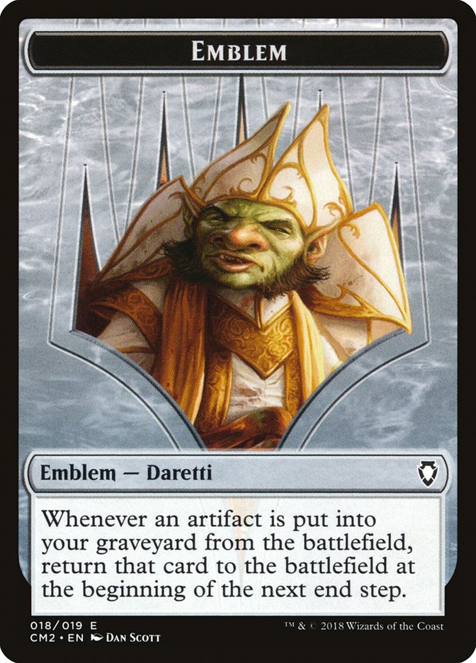 Daretti, Scrap Savant Emblem [Commander Anthology Volume II Tokens] | Tables and Towers