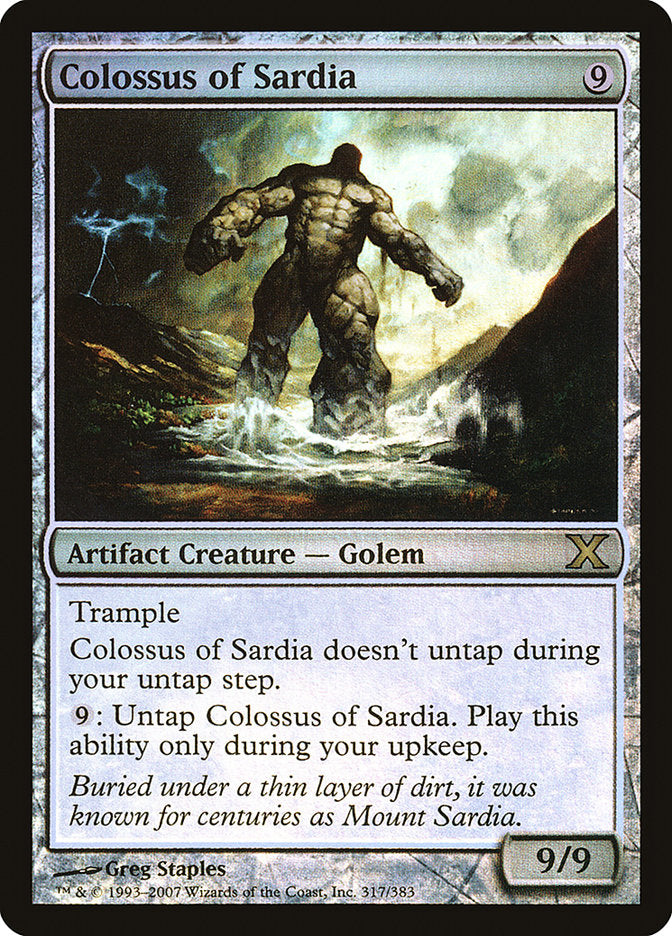 Colossus of Sardia (Premium Foil) [Tenth Edition] | Tables and Towers