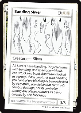 Banding Sliver (2021 Edition) [Mystery Booster Playtest Cards] | Tables and Towers