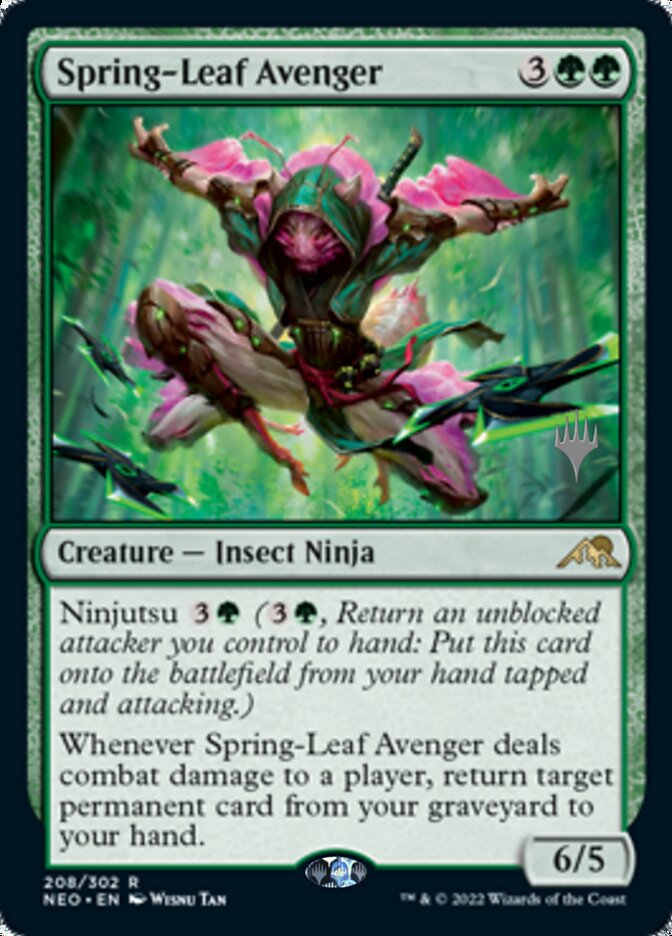 Spring-Leaf Avenger (Promo Pack) [Kamigawa: Neon Dynasty Promos] | Tables and Towers