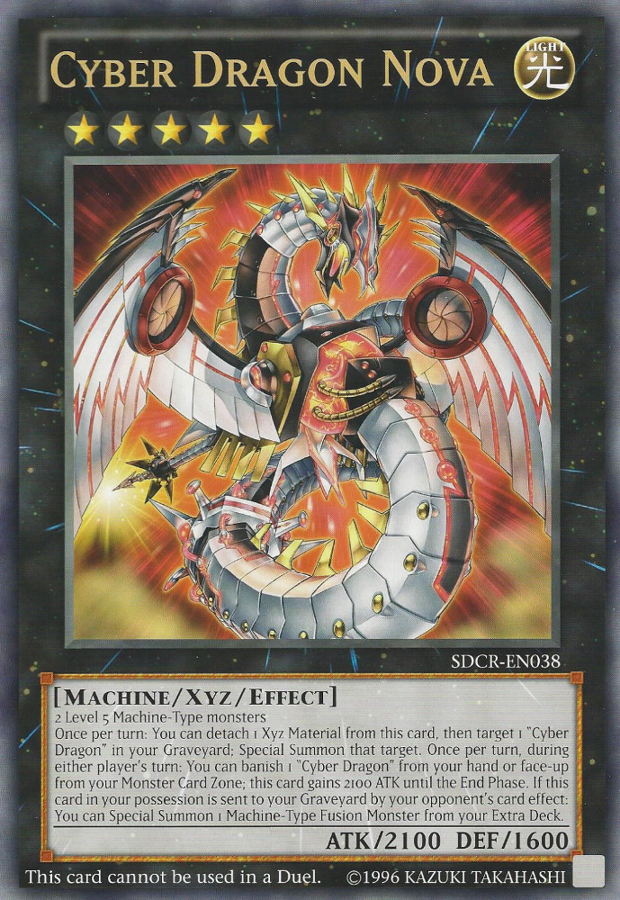 Cyber Dragon Nova (Oversized) (Machine Madness) [SDCR-EN038] Promo | Tables and Towers