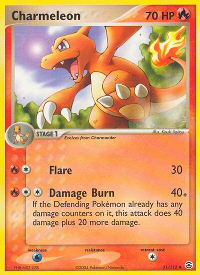 Charmeleon (31/112) [EX: FireRed & LeafGreen] | Tables and Towers