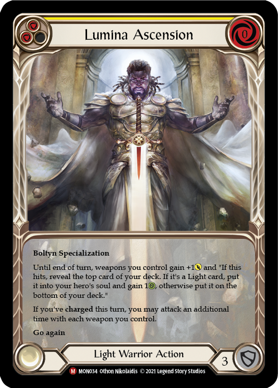 Lumina Ascension (Extended Art) [MON034-EA] (Monarch)  1st Edition Rainbow Foil | Tables and Towers