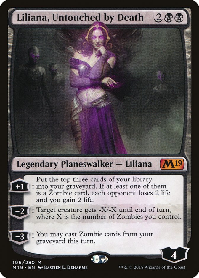 Liliana, Untouched by Death [Core Set 2019] | Tables and Towers