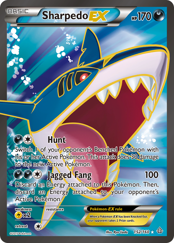 Sharpedo EX (152/160) [XY: Primal Clash] | Tables and Towers