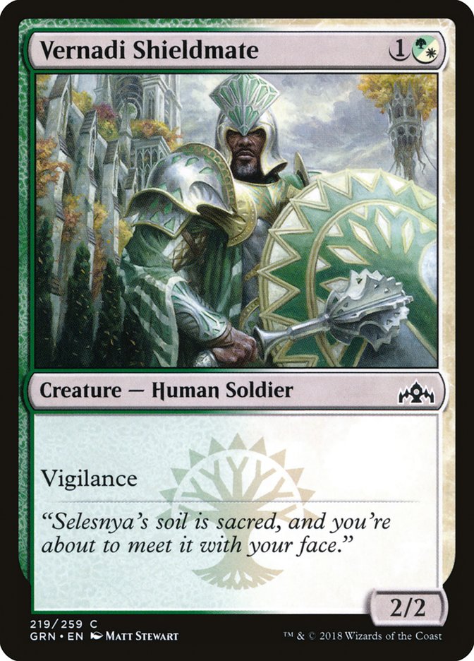 Vernadi Shieldmate [Guilds of Ravnica] | Tables and Towers