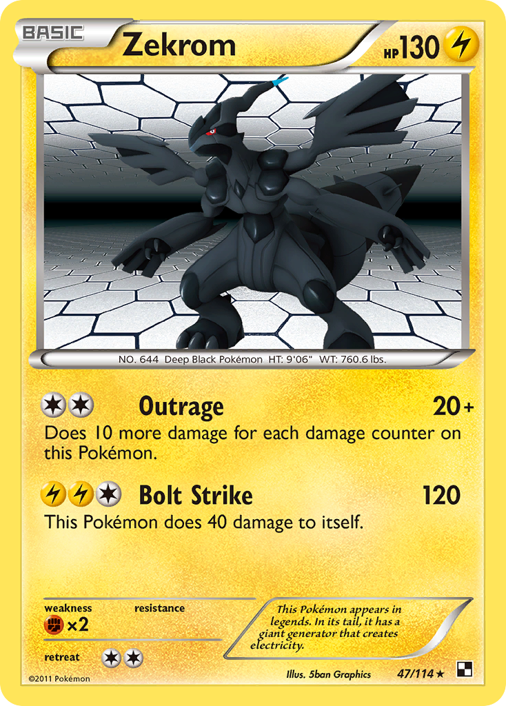 Zekrom (47/114) [Black & White: Base Set] | Tables and Towers