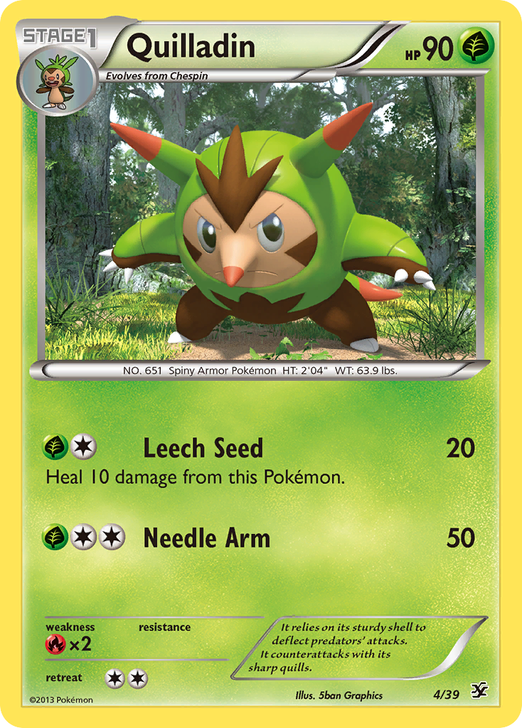 Quilladin (4/39) [XY: Kalos Starter Set] | Tables and Towers